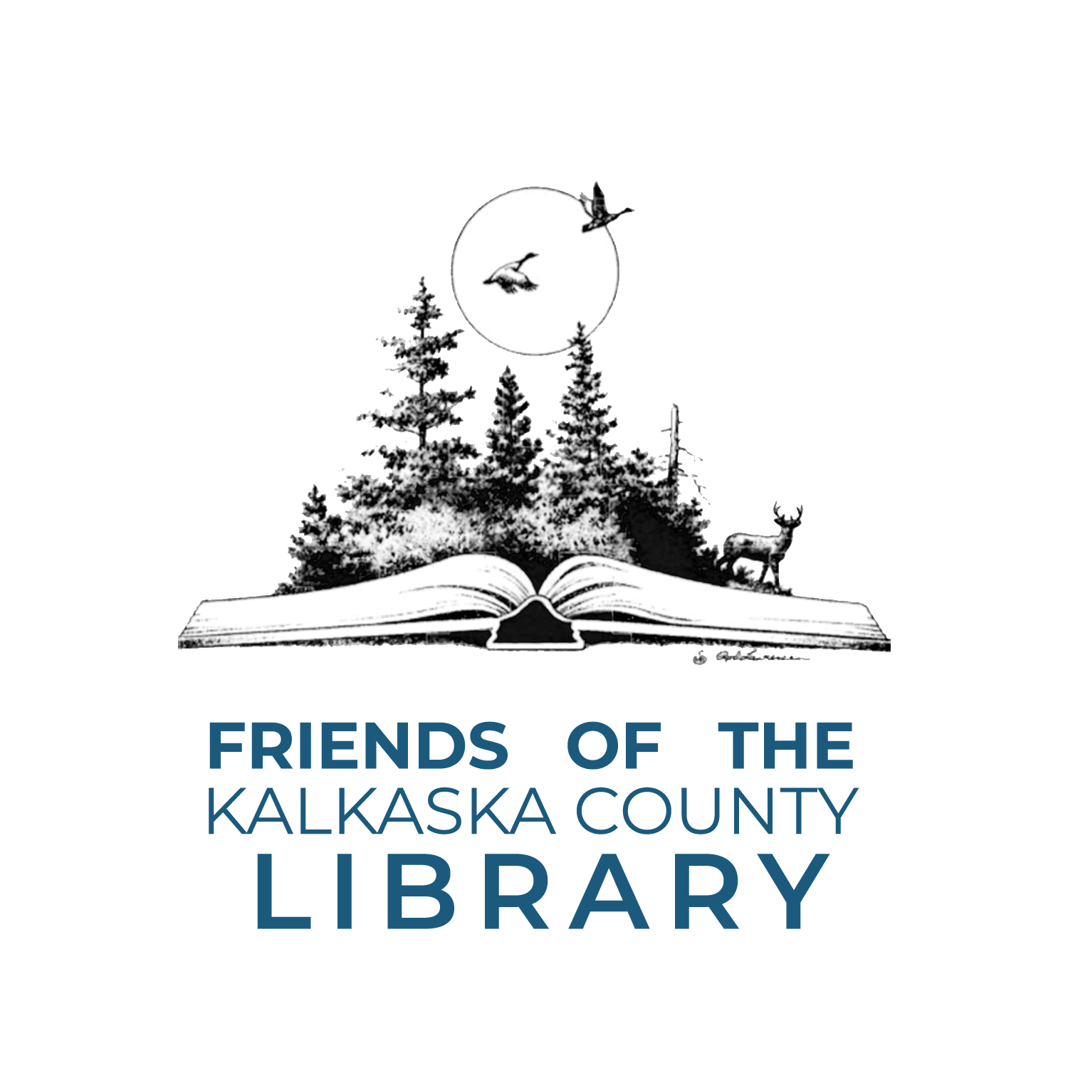 Friends of the Kalkaska County Library logo